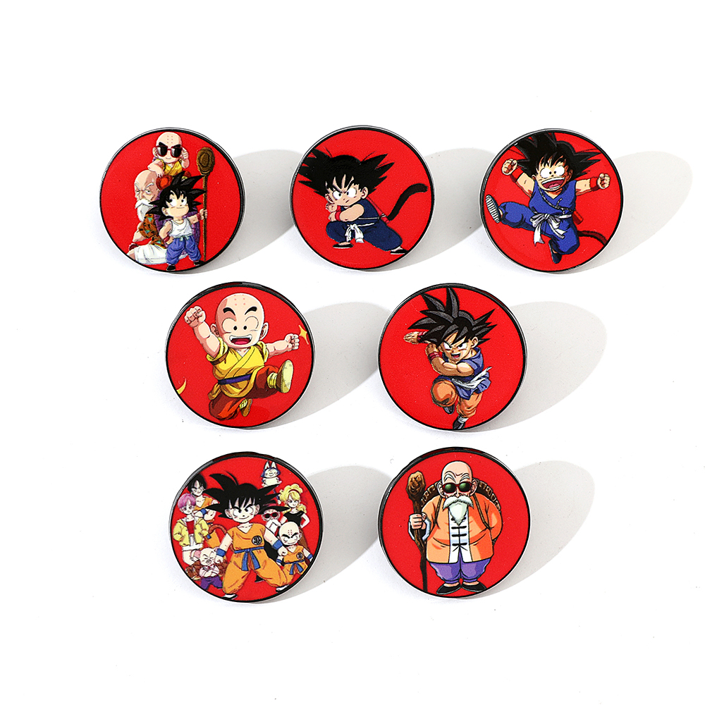 Embroidery Garment - 7 Pcs Funny Anime Brooch Fashion