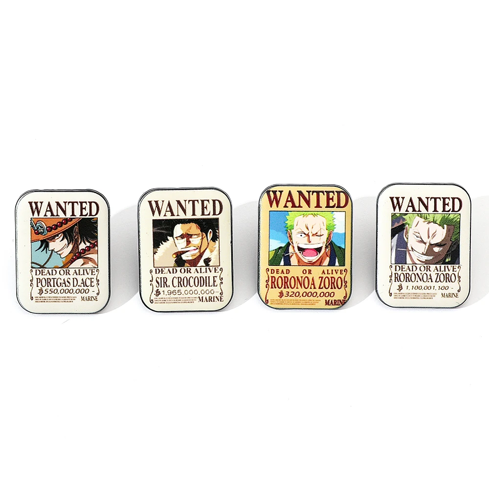 Embroidery Garment - 4 Pcs Fashion Cartoon Anime Brooch