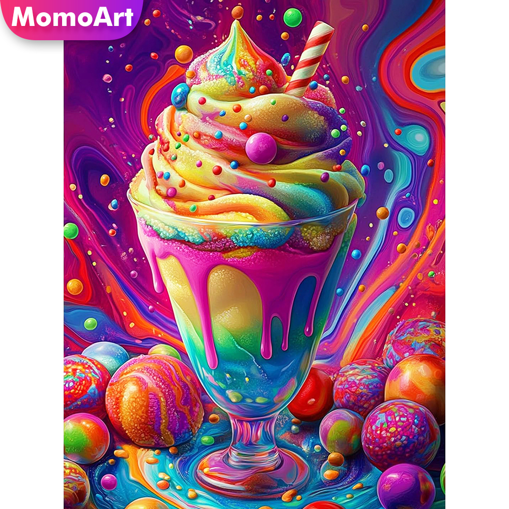 Embroidery Cream - Momoart Diamond Painting Ice Cream Landscape