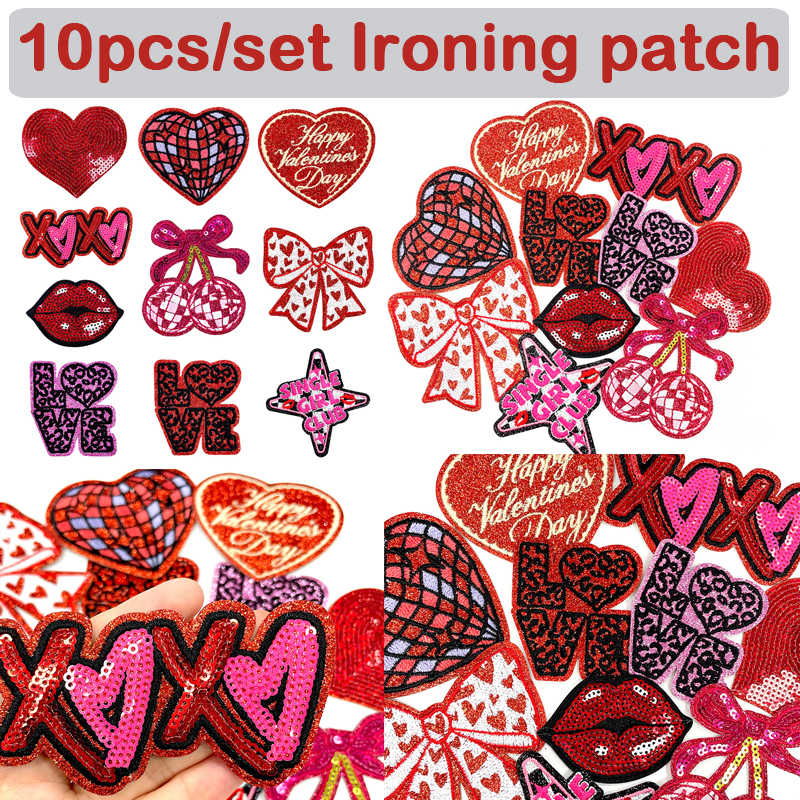 Embroidery Lips - 10pcs/set 2026 New Valentine's Day Ironing