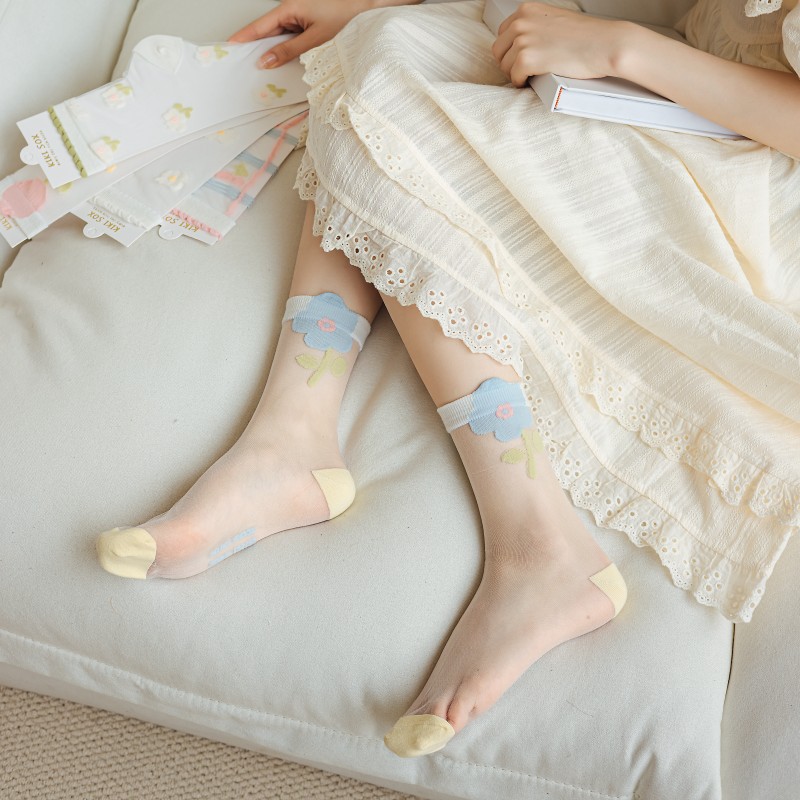 Summer Ultra-thin Transparent  - Embroidery On Socks recensie en prijs