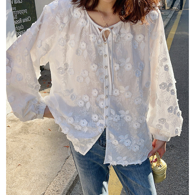 Women 3D Floral Embroidery Tie - Embroidery Origin recensie en prijs