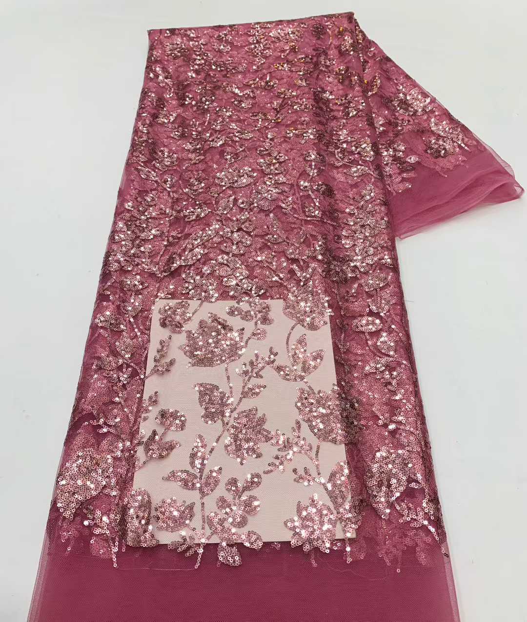 African Lace Fabric With Sequi - Embroidery Net Fabric recensie en prijs