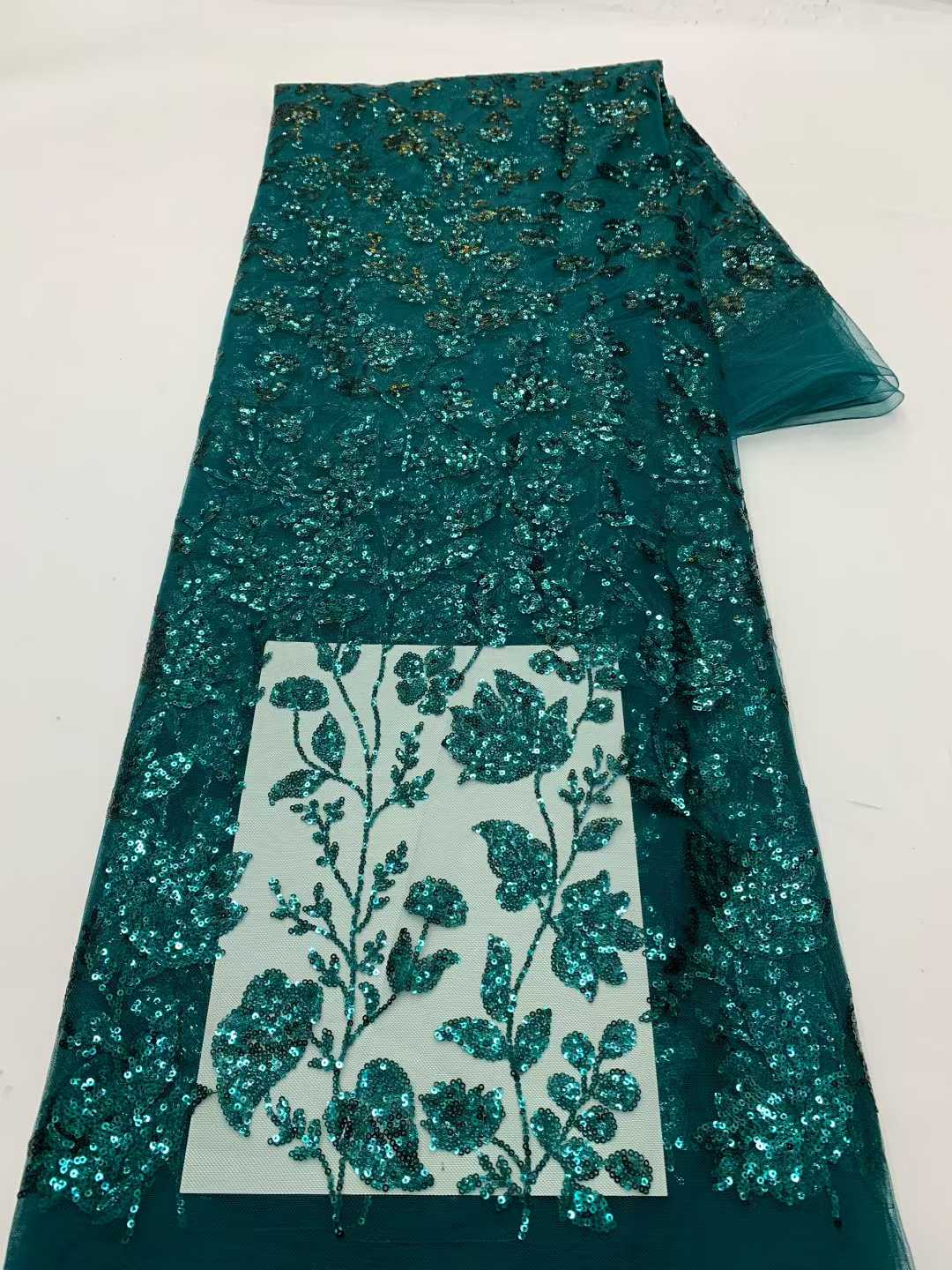 African Lace Fabric With Sequi - Embroidery Net Fabric recensie en prijs