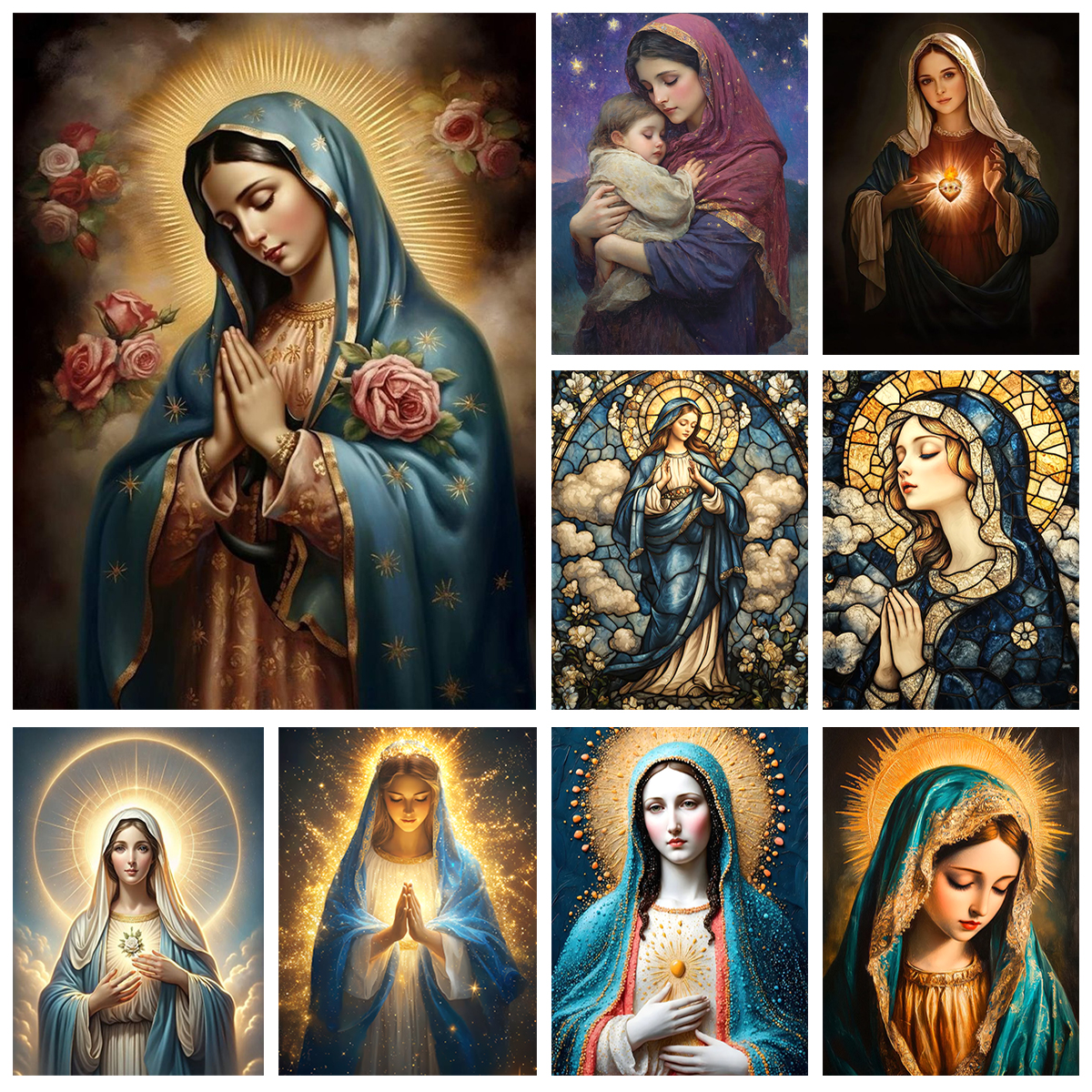 Virgin Mary Diy Diamond Painti - Embroidery Cream recensie en prijs