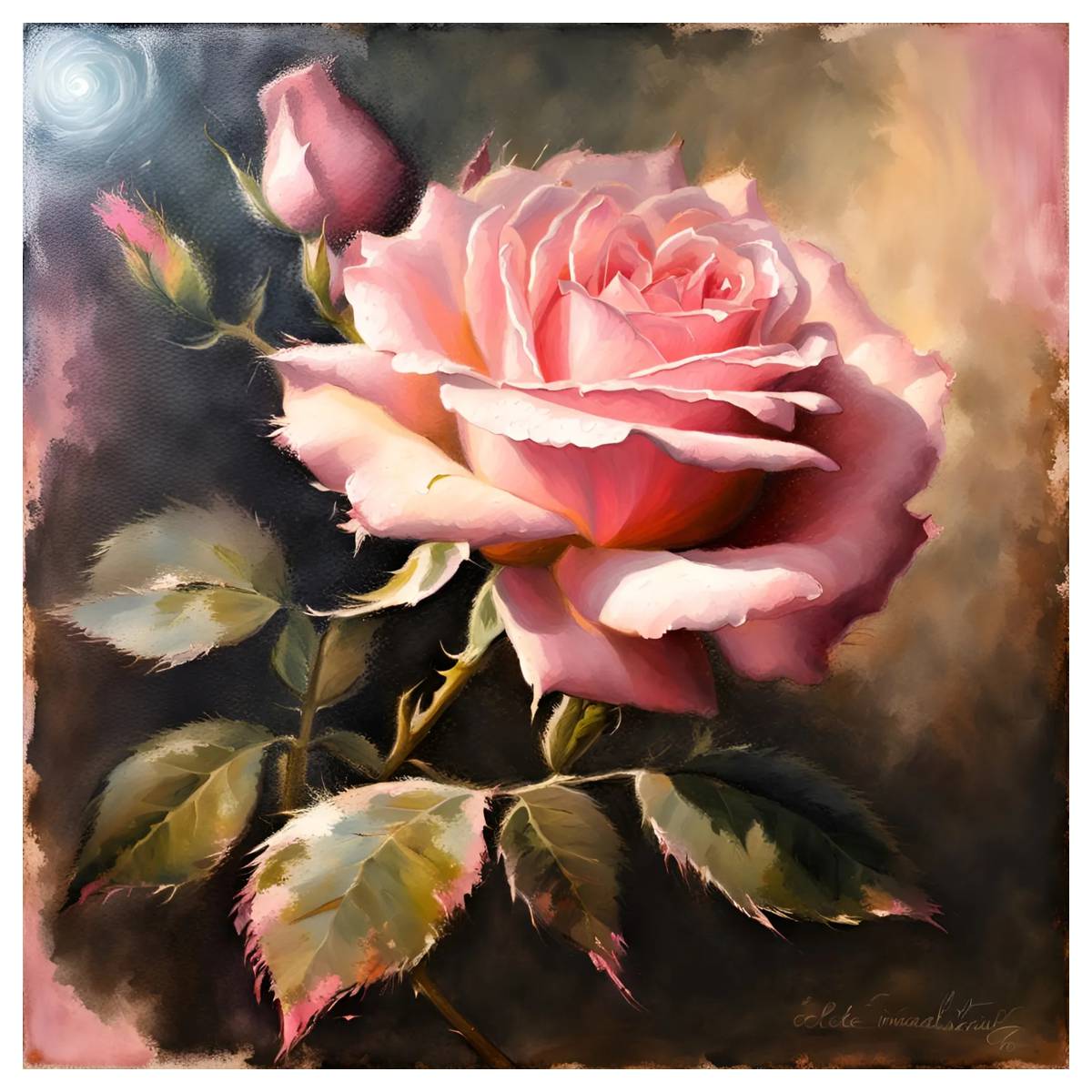 pink rose 30X30CM/11.8inch cro - Embroidery Rose Stitch recensie en prijs