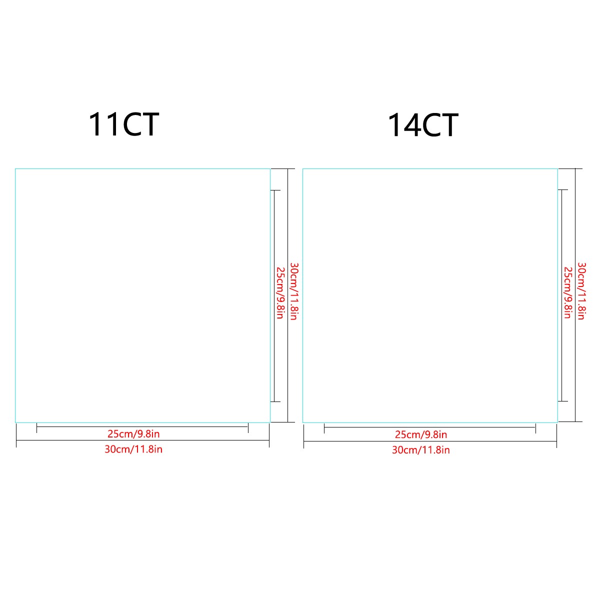 pink rose 30X30CM/11.8inch cro - Embroidery Rose Stitch recensie en prijs