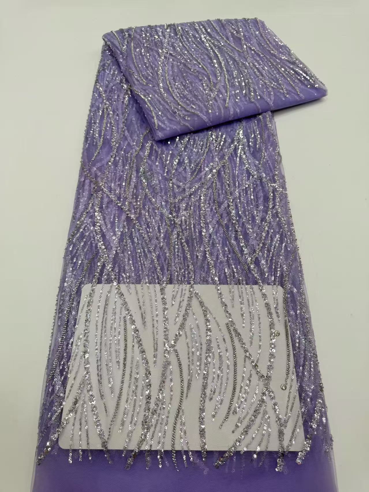 Luxurious African Beaded Net M - Embroidery Net Fabric recensie en prijs