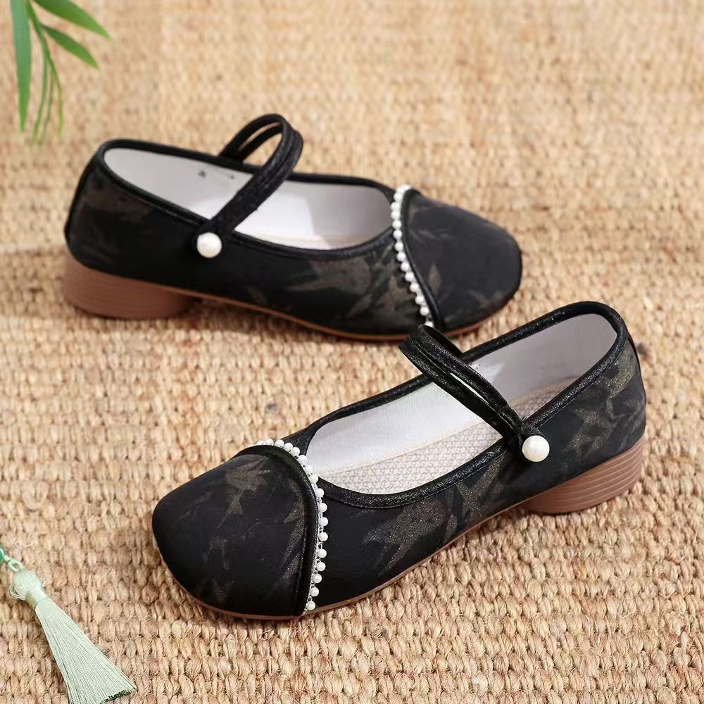 Chinese Style Women Low Heel C - Embroidery Canvas recensie en prijs