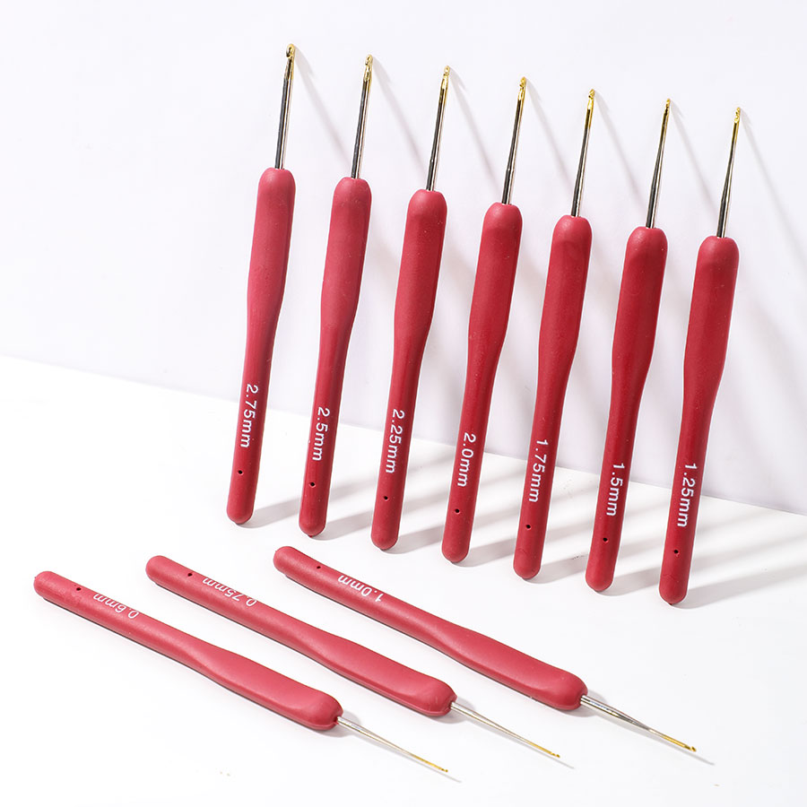 10pcs Red Crochet Set Kit Sili - Embroidery Needle recensie en prijs