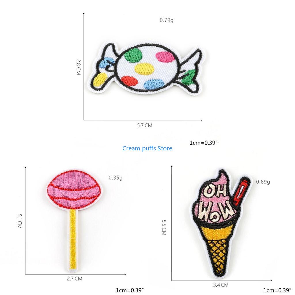 50LE 20Pcs Cartoon Lollipop Ic - Embroidery Cream recensie en prijs