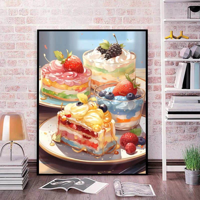 Cartoon Food Full Crystal Diam - Embroidery Cream recensie en prijs