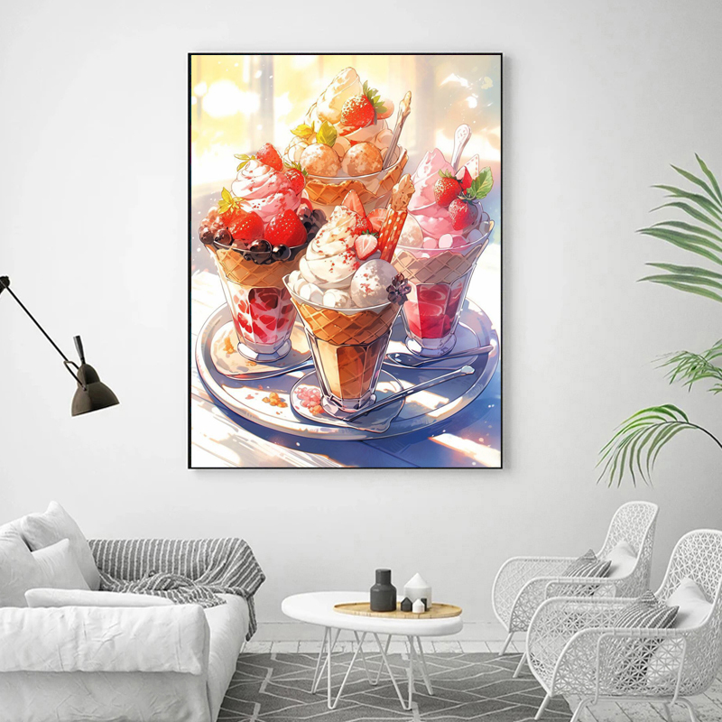 Cartoon Food Full Crystal Diam - Embroidery Cream recensie en prijs