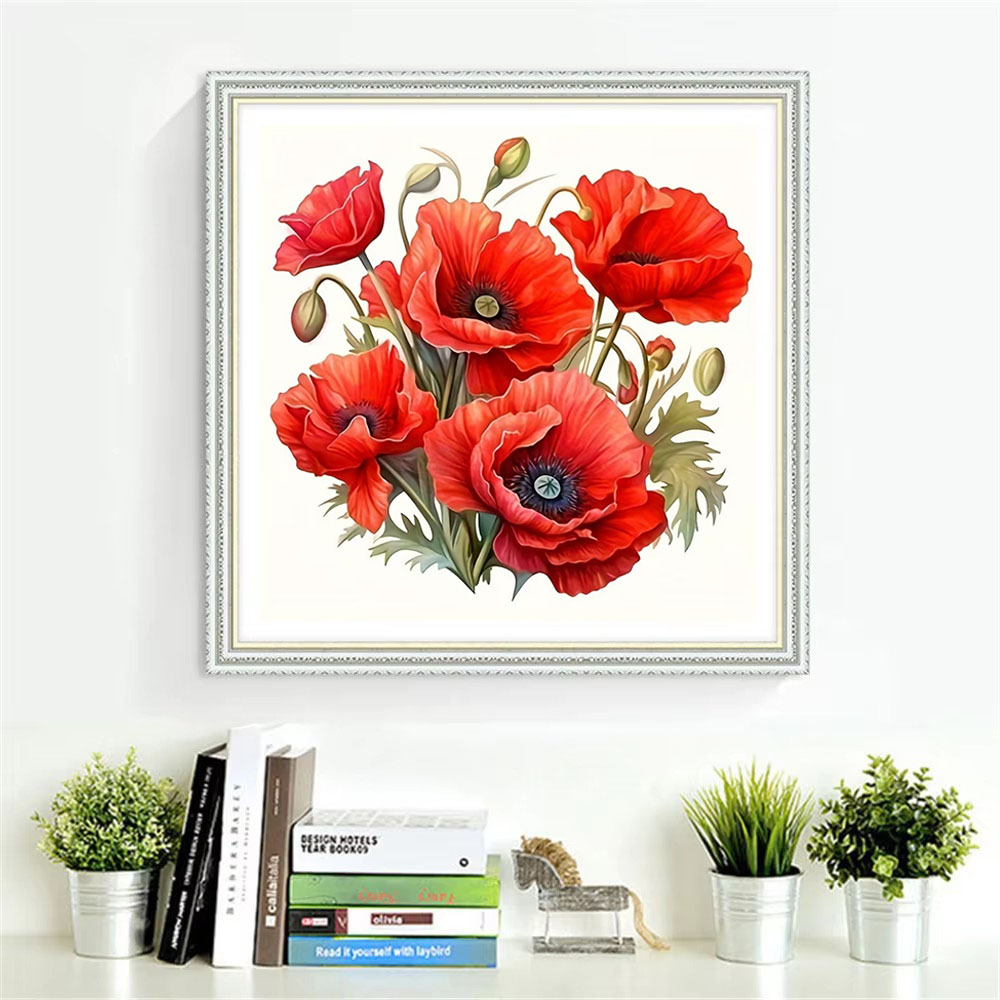 HUACAN Cross Stitch Flower Ros - Embroidery Rose Stitch recensie en prijs