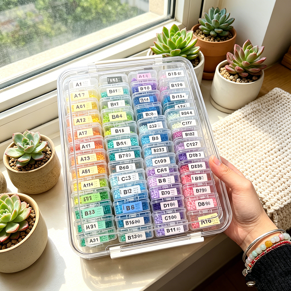 60pcs Transparent Plastic Stor - Embroidery Painting recensie en prijs