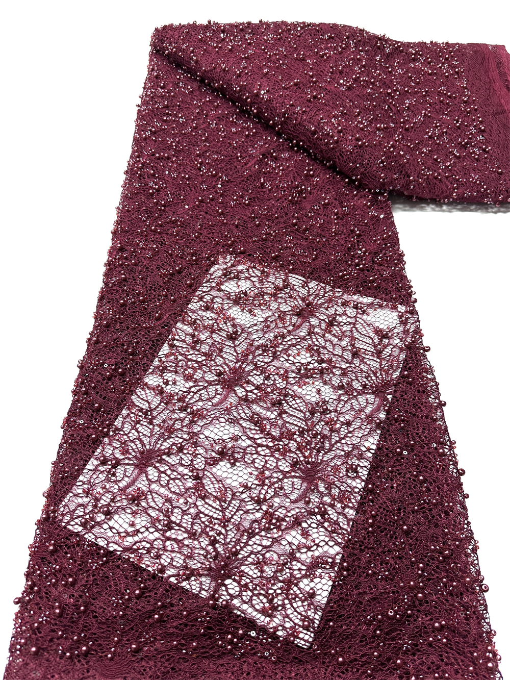 2026 Latest African Beaded Lac - Embroidery Net Fabric recensie en prijs