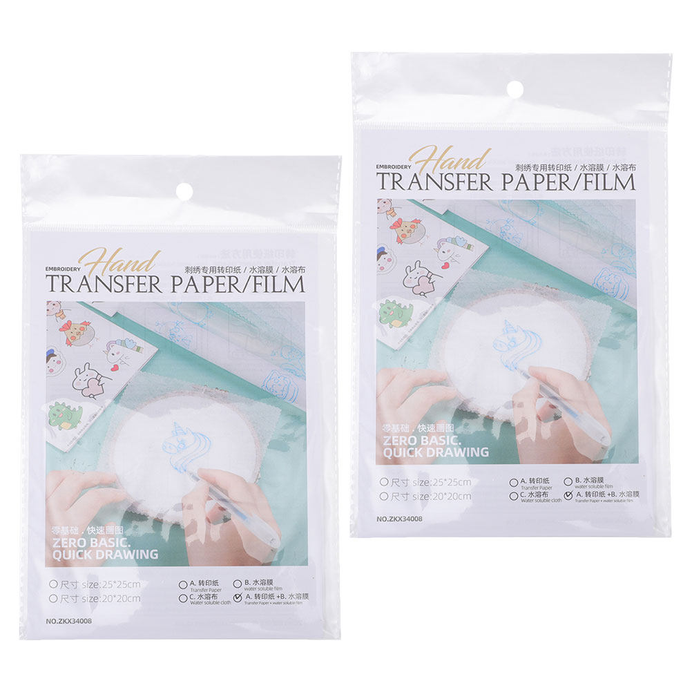 8Pcs Wash Away Embroidery Tran - Embroidery Canvas recensie en prijs