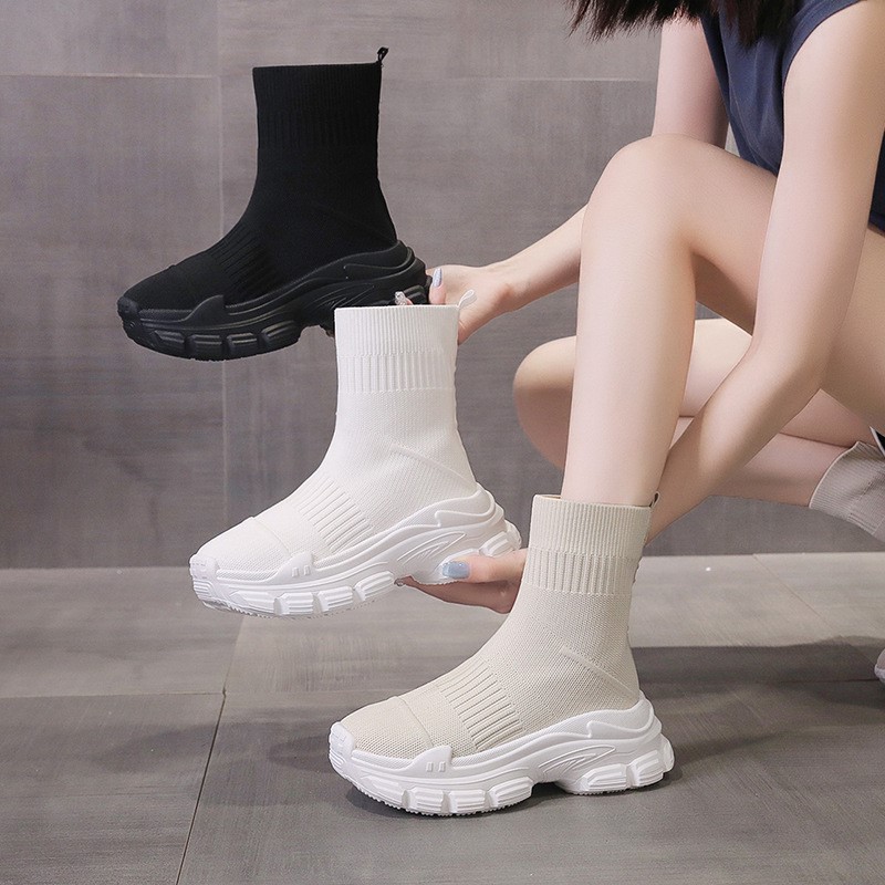 Sock boots women's summer new  - Embroidery Canvas recensie en prijs