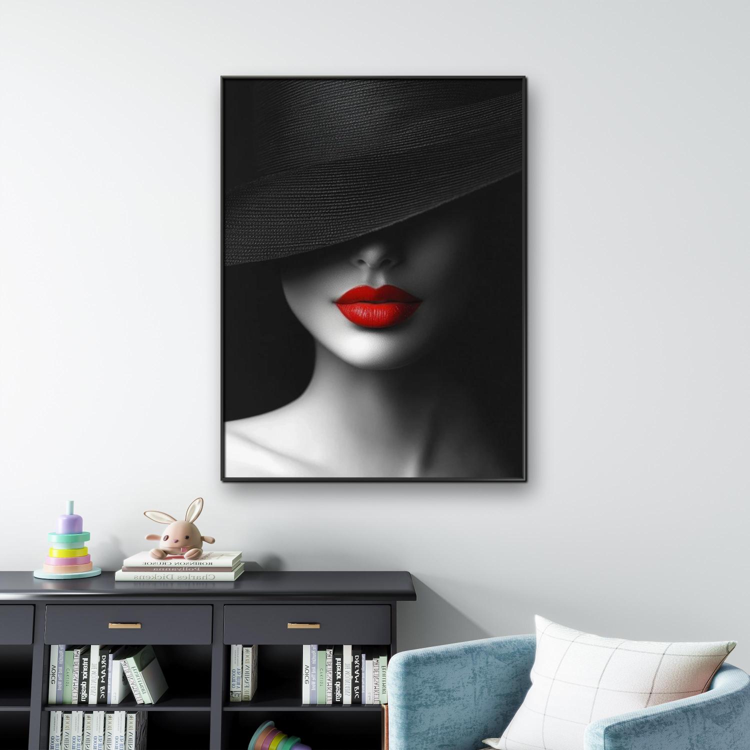 Black Hat And Red Lips 5D Diam - Embroidery Lips recensie en prijs