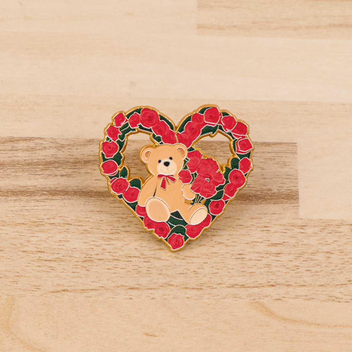 Fox Rose Bear Enamel Pins Anim - Embroidery Garment recensie en prijs