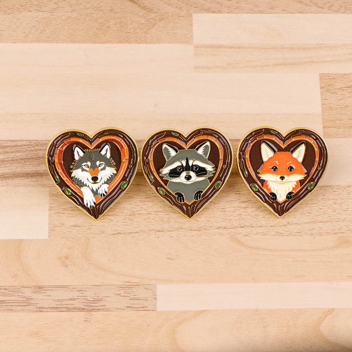 Fox Rose Bear Enamel Pins Anim - Embroidery Garment recensie en prijs