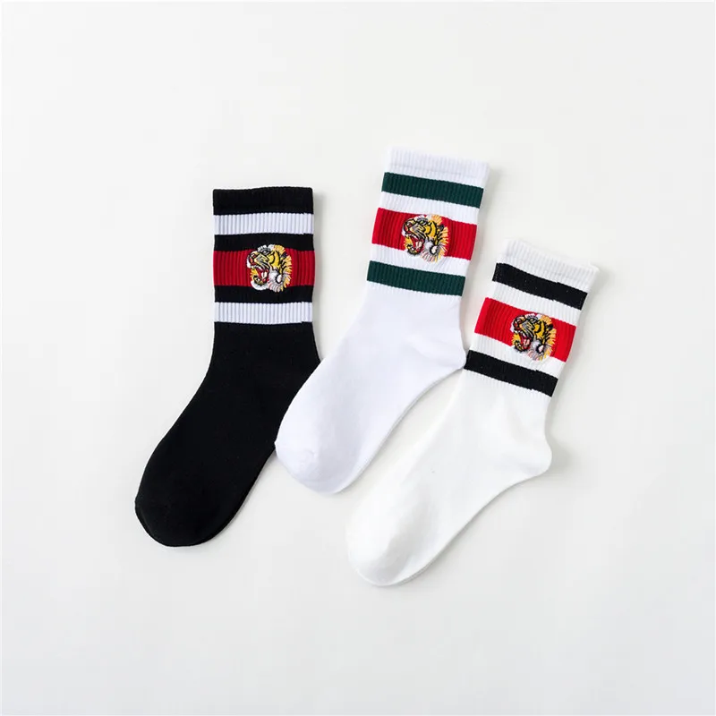 New Unisex Couple Tiger Head E - Embroidery On Socks recensie en prijs