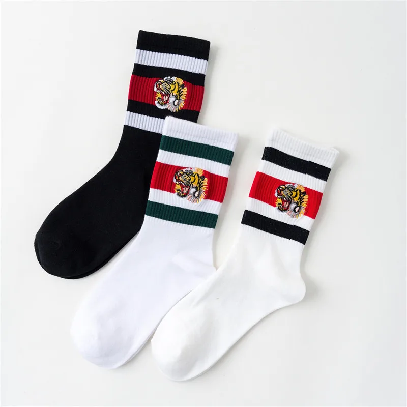 New Unisex Couple Tiger Head E - Embroidery On Socks recensie en prijs