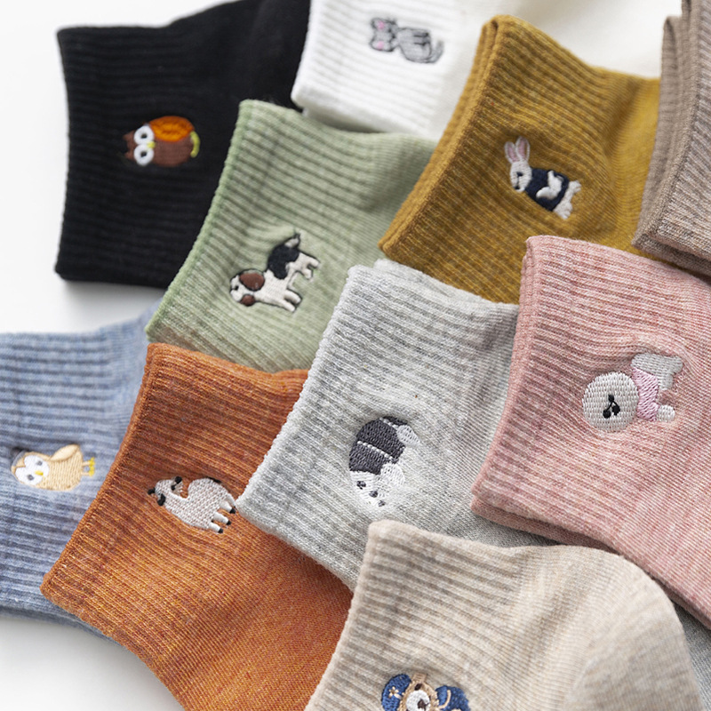 Harajuku Women Socks Kawaii Cu - Embroidery On Socks recensie en prijs