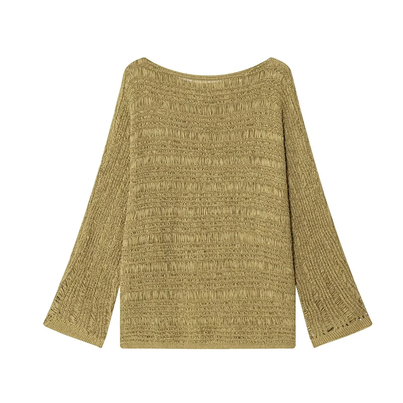 Vintage Boat Neck Knit Sweater - Embroidery Origin recensie en prijs