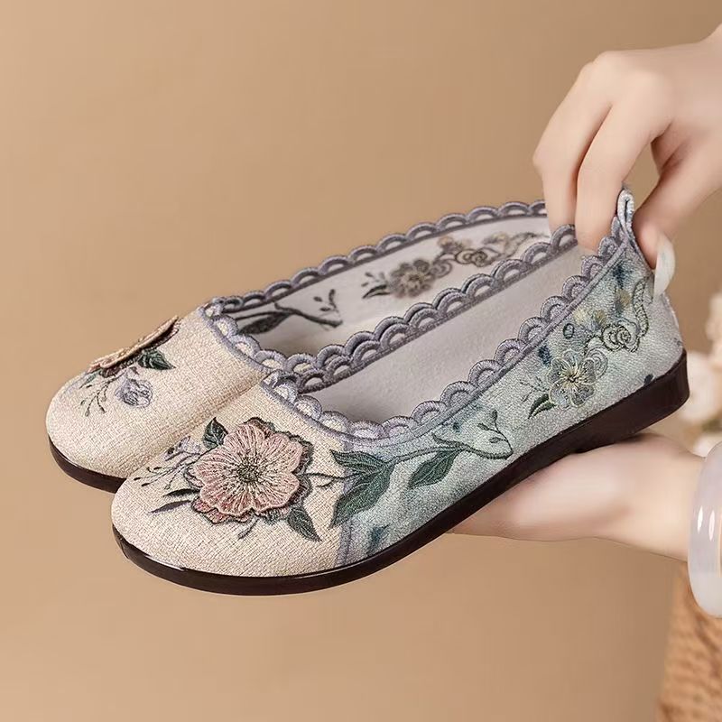 Women Spring Autumn New Flat s - Embroidery Canvas recensie en prijs