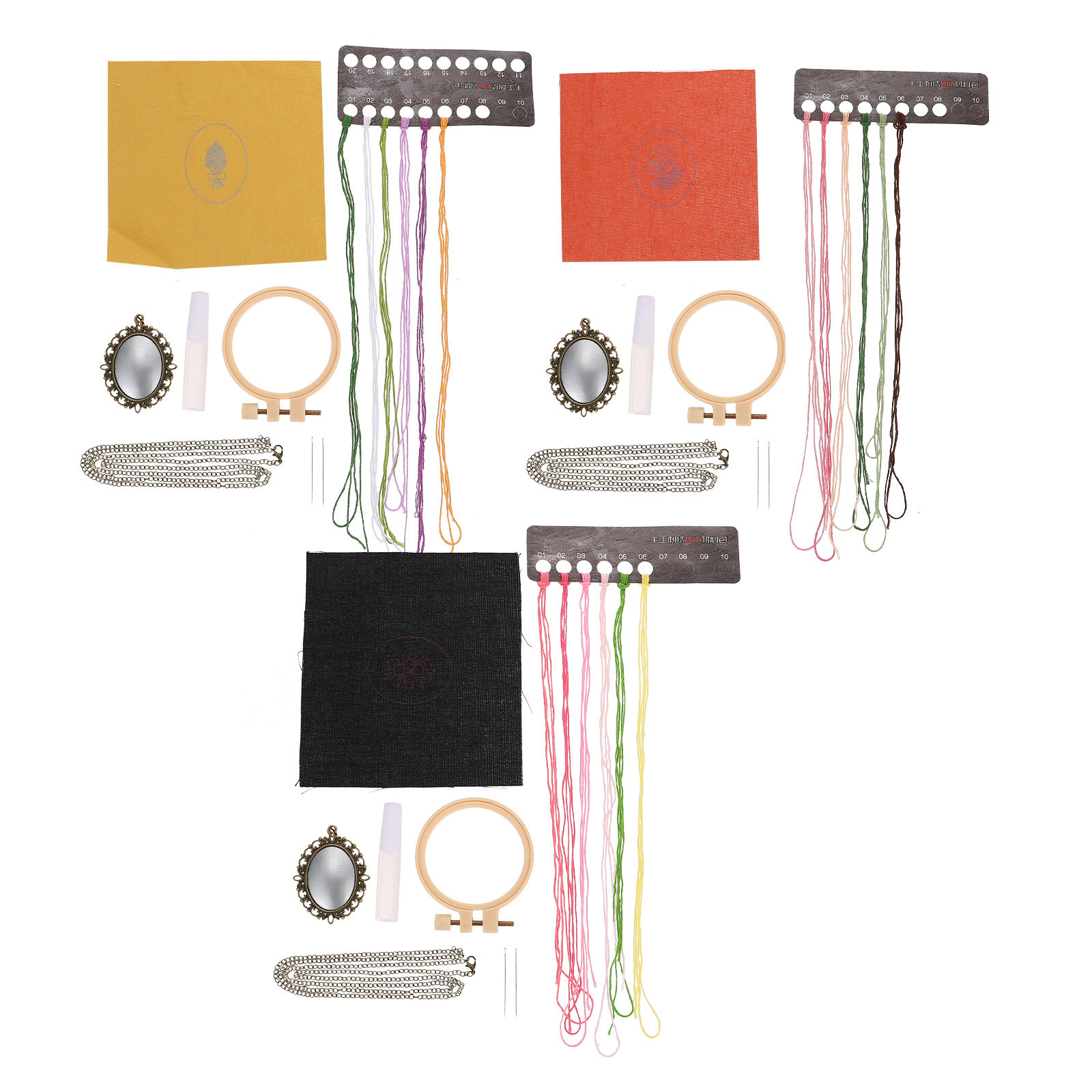 3Sets Embroidery Kit for Begin - Embroidery Chain Stitch recensie en prijs