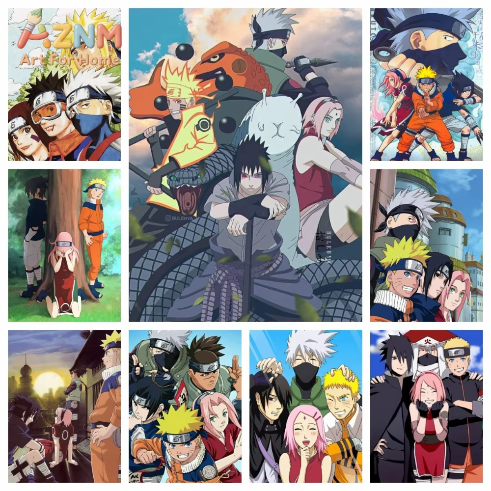1pc Naruto Class Seven New Dia - Embroidery Canvas recensie en prijs