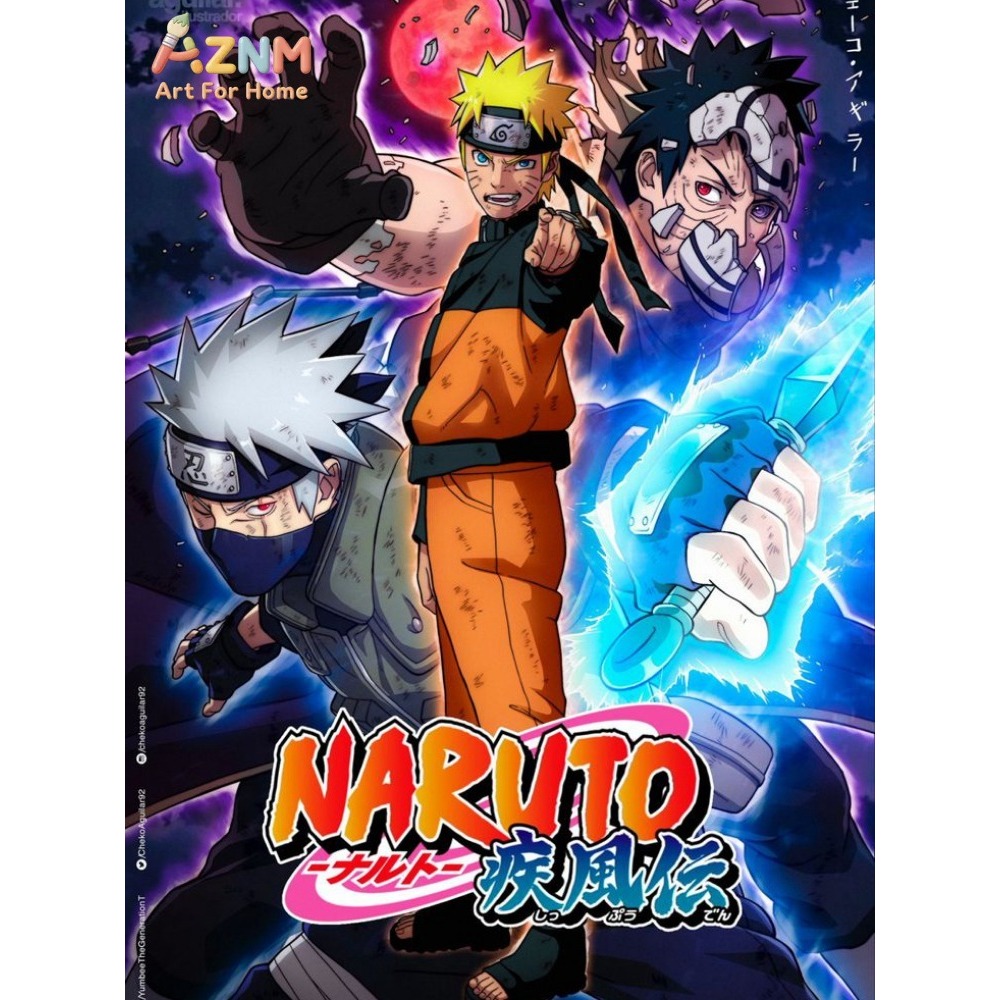 1pc Naruto Class Seven New Dia - Embroidery Canvas recensie en prijs