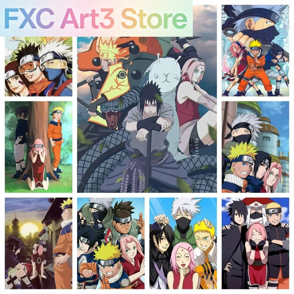 Frameless 1pc Naruto Class Sev - Embroidery Canvas recensie en prijs