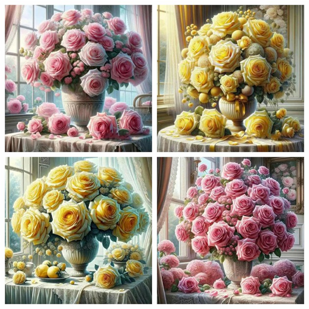 1PC frameless  5D Diy Diamond  - Embroidery Rose Stitch recensie en prijs