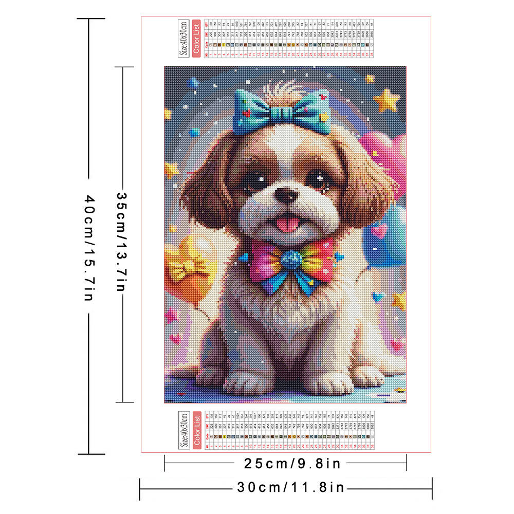 AZQSD Diamond Painting Dog Ani - Embroidery Rose Stitch recensie en prijs