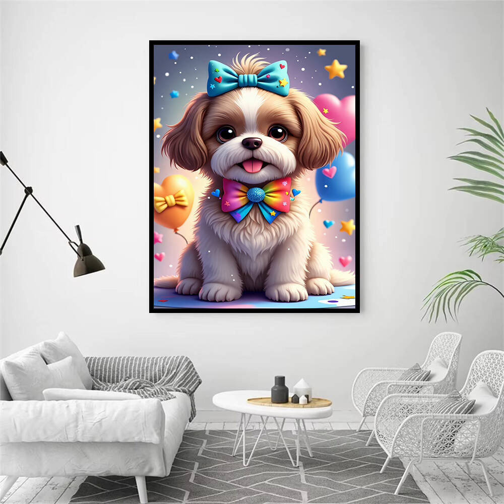 AZQSD Diamond Painting Dog Ani - Embroidery Rose Stitch recensie en prijs