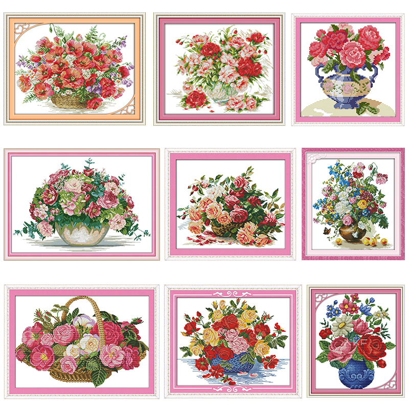 A Basket of Roses Cross Stitch - Embroidery Rose Stitch recensie en prijs