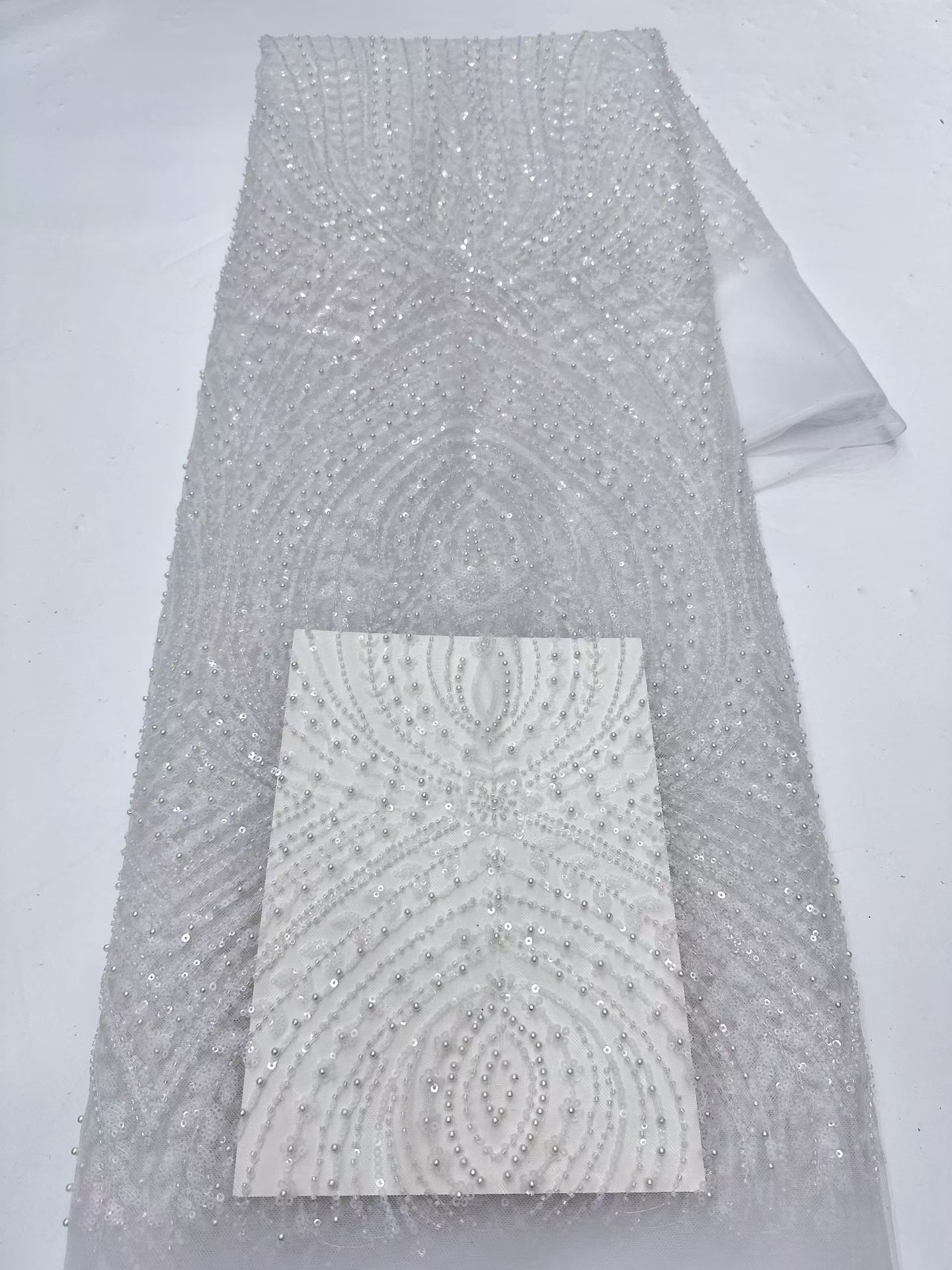 Red Desing Luxury Nigerian Tul - Embroidery Net Fabric recensie en prijs