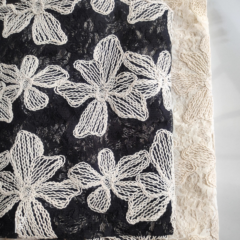 Cotton Thread Lace Jacquard Th - Embroidery Net Fabric recensie en prijs