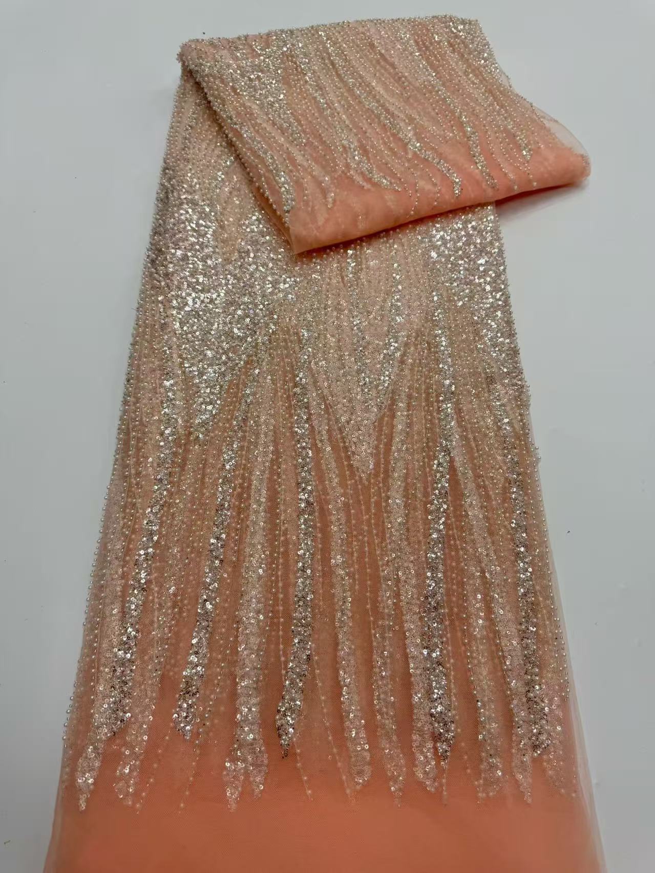 Luxury High Grade Shiny Sequin - Embroidery Net Fabric recensie en prijs