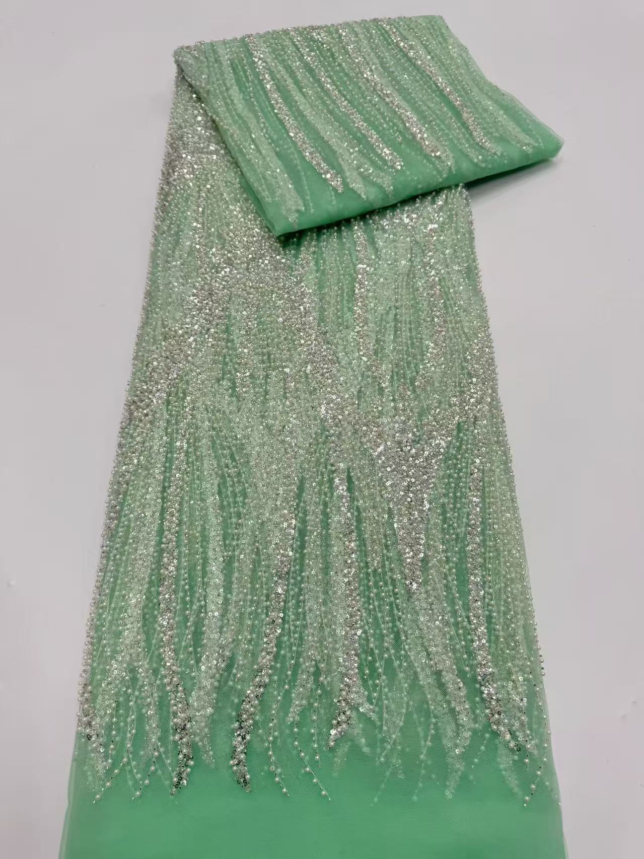 Luxury High Grade Shiny Sequin - Embroidery Net Fabric recensie en prijs