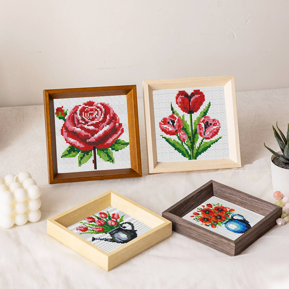 Evershine 8pcs Mini Flower Cro - Embroidery Rose Stitch recensie en prijs