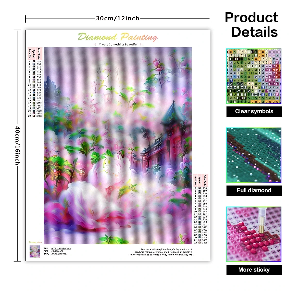 GATYZTORY 5D Diamond Painting  - Embroidery Rose Stitch recensie en prijs