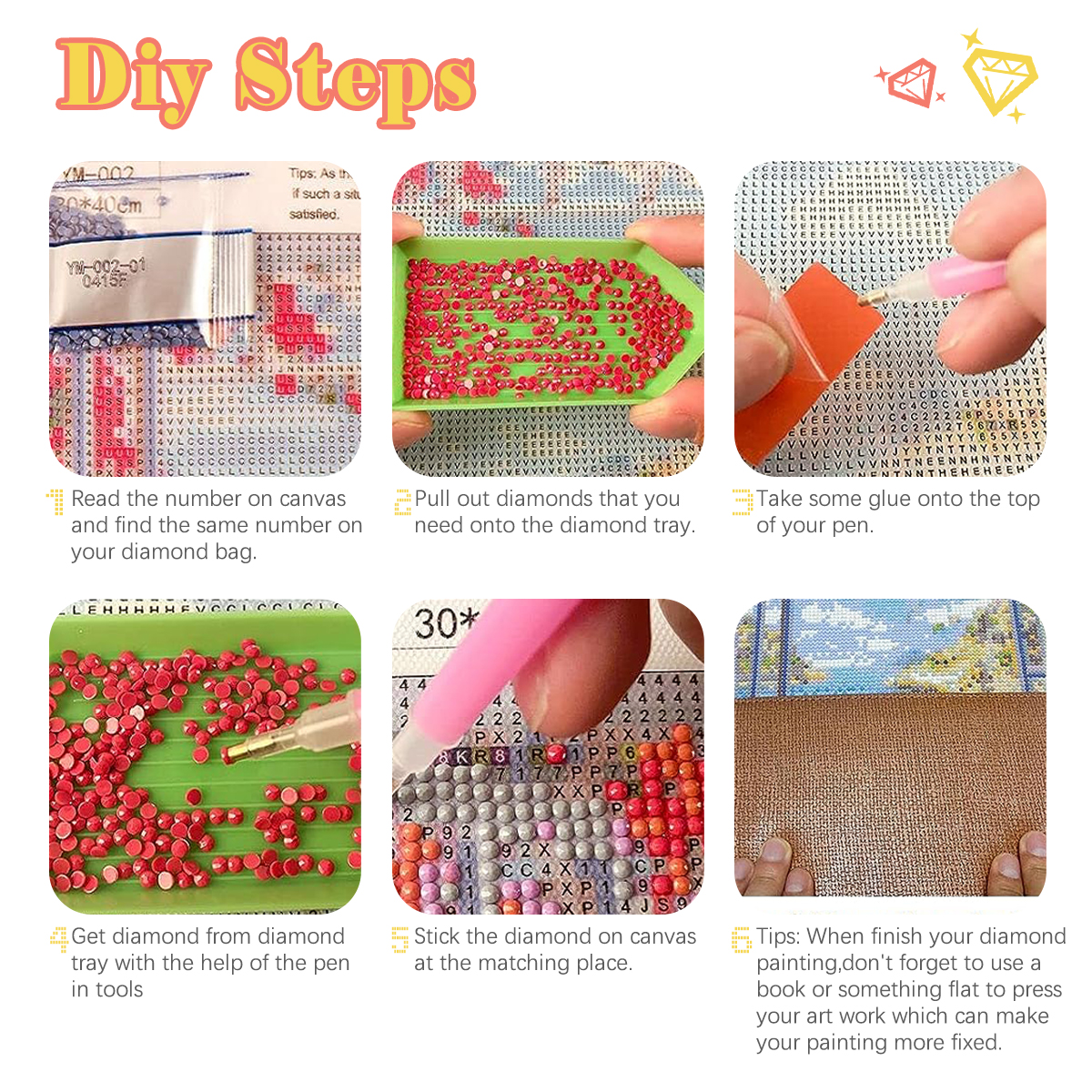 GATYZTORY 5D Diamond Painting  - Embroidery Rose Stitch recensie en prijs
