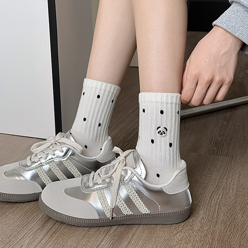 Cartoon Panda Embroidery Kawai - Embroidery On Socks recensie en prijs
