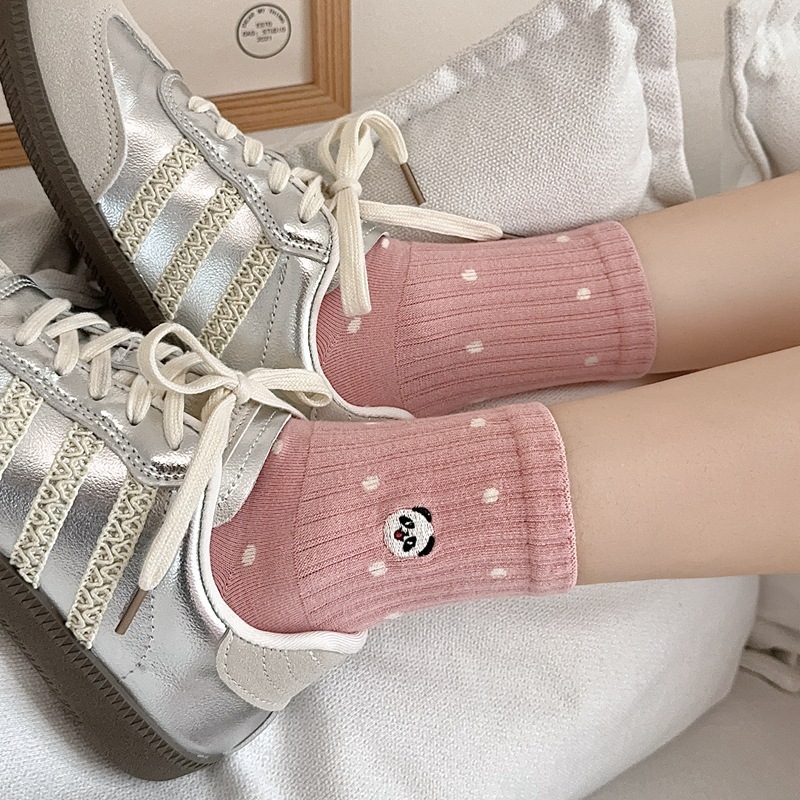 Cartoon Panda Embroidery Kawai - Embroidery On Socks recensie en prijs