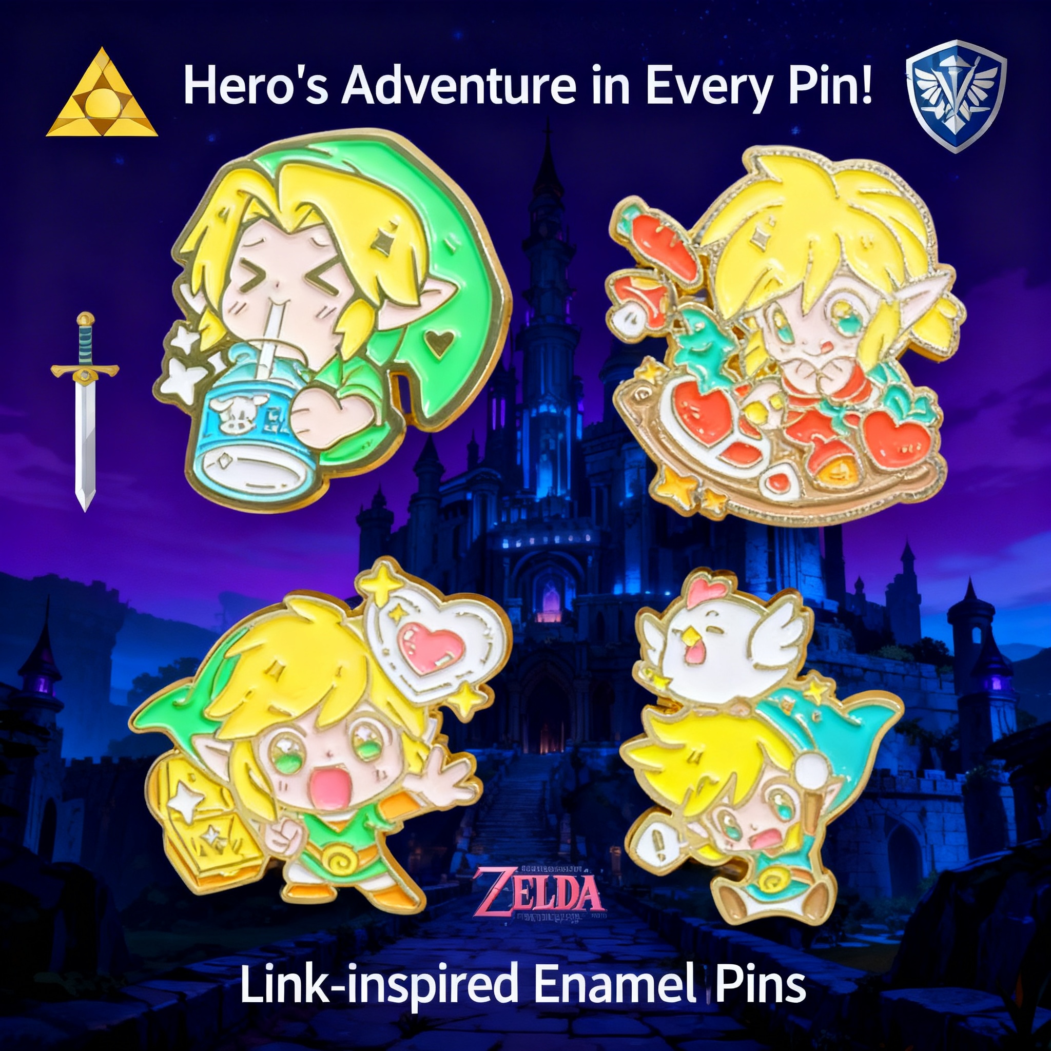 Adventure Game Badges Enamel P - Embroidery Garment recensie en prijs