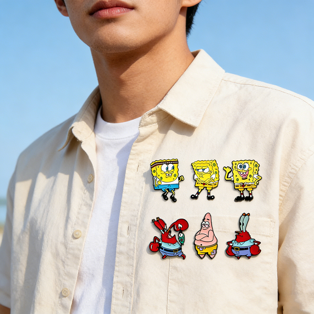 6 Pcs SpongeBob SquarePants An - Embroidery Garment recensie en prijs