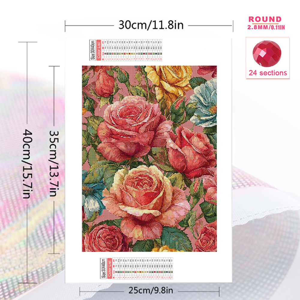 Momoart Full Drill Diamond Emb - Embroidery Rose Stitch recensie en prijs